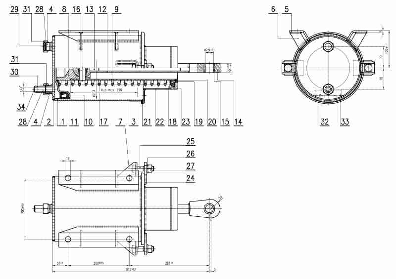 brake cylinder BZ 8 C1